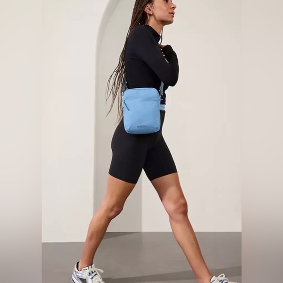 Athleta Light Blue Crossbody Bag - Picture 2 of 12